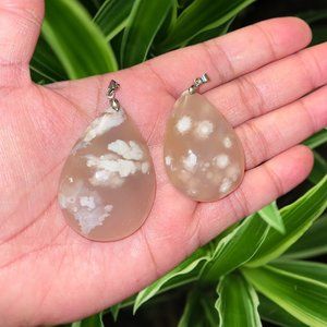 Flower Agate Pendant